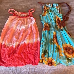 Little Girls size S Pink and Sunflower